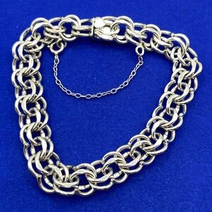 Sterling Silver Elco Charm Bracelet